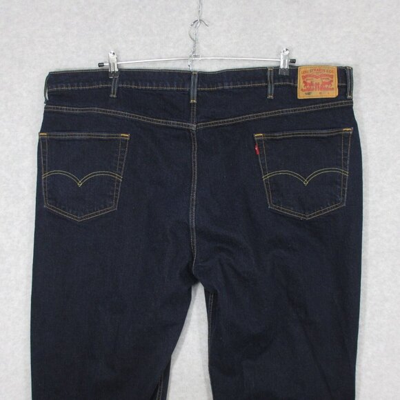 Levi's Men's 550 Jeans Straight Leg Dark Wash Size 50 x 29 - Picture 4 of 11